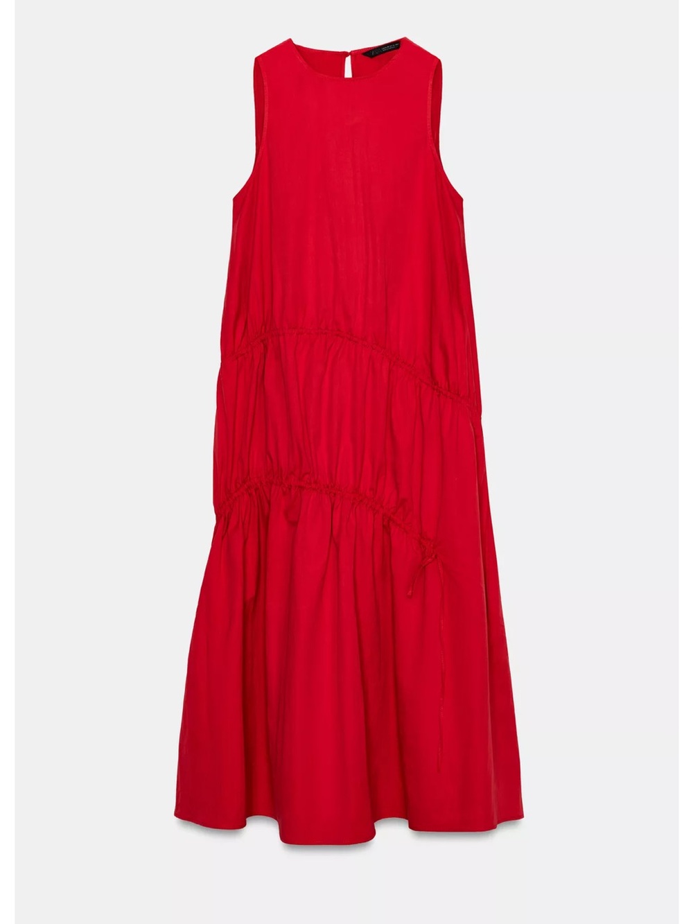 ZARA  MIDI DRESS WITH TIES-NEW WITH TAGS